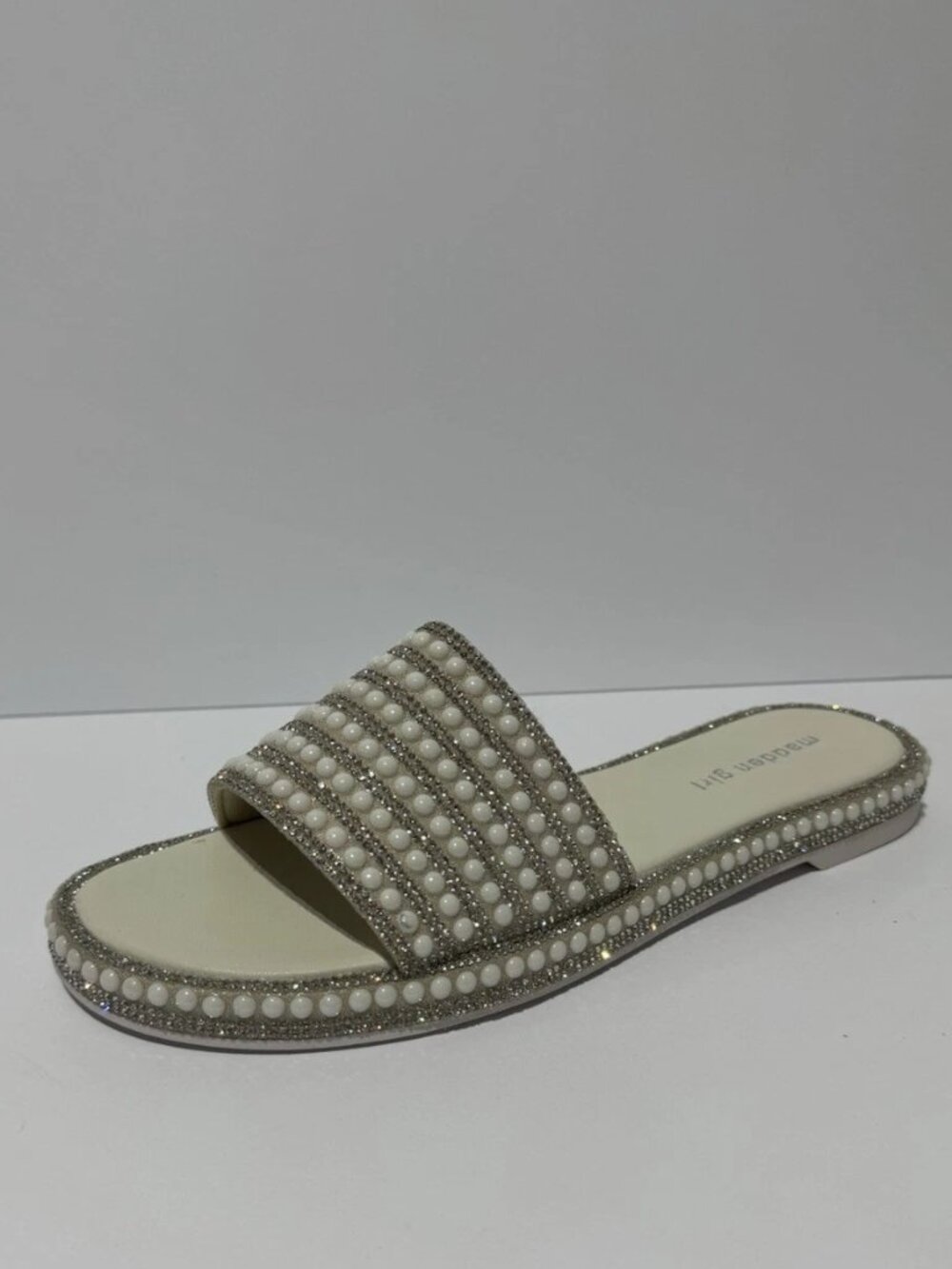 Madden Girl Womens Addiie Sandals Pearl Multi Size 10 M